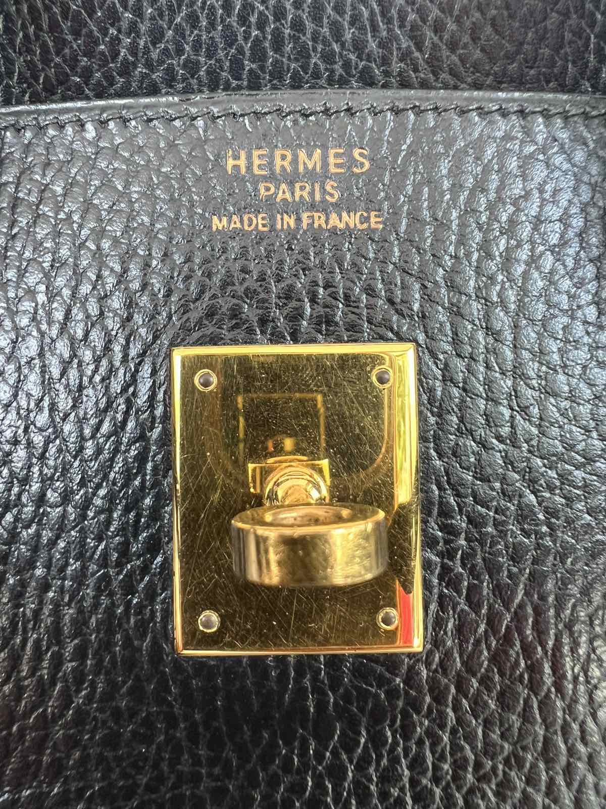 Hermes Black Birkin 35 Gold Hardware. Made in France. With clochette, lock  & key, dustbag and certificate of authenticity from ENTRUPY ❤️ - Canon  E-Bags Prime