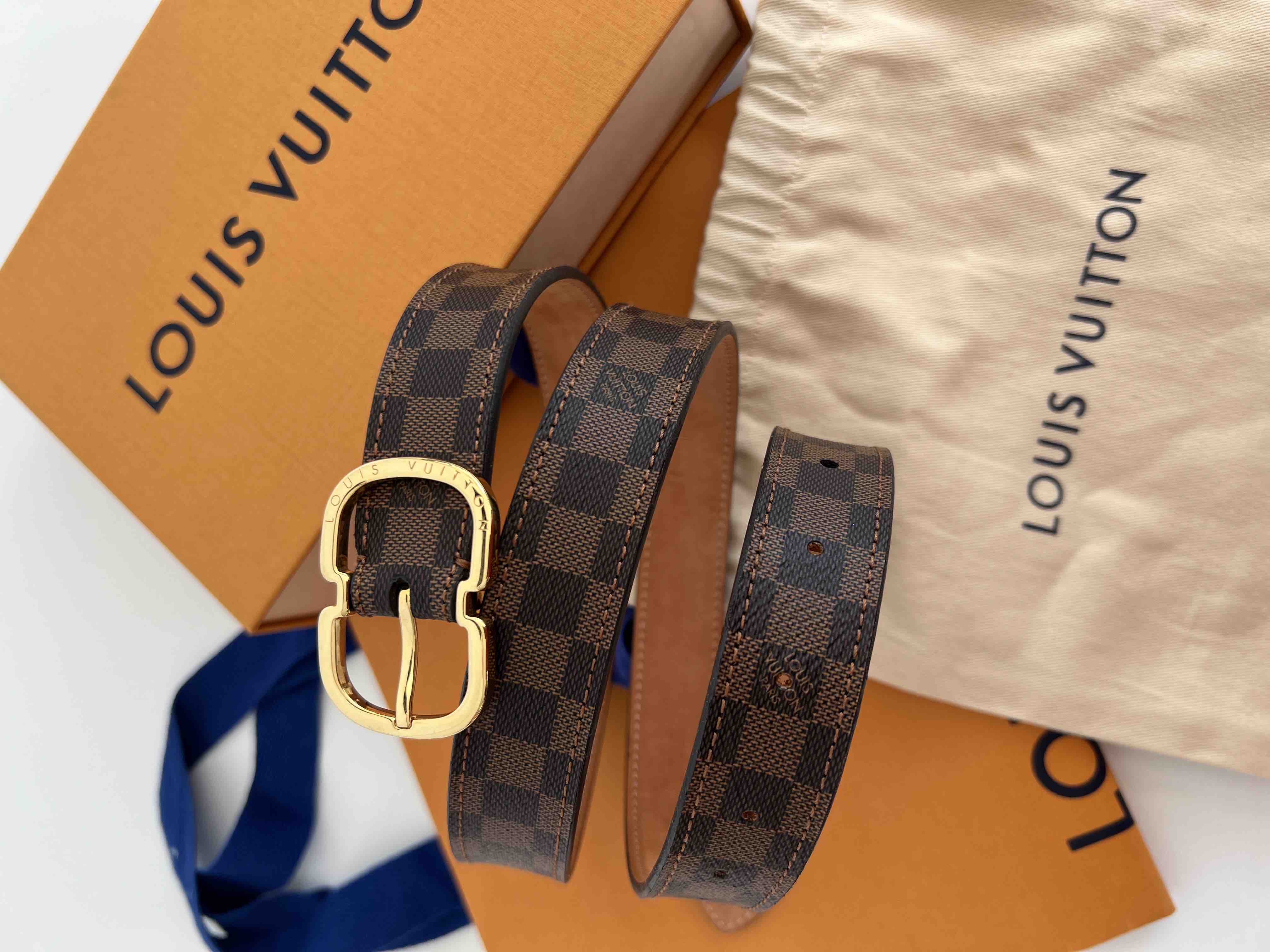 Louis Vuitton Damier azur Christmas Animation Hollywood bag charm 2021.  Made in France. Date code: BC0271