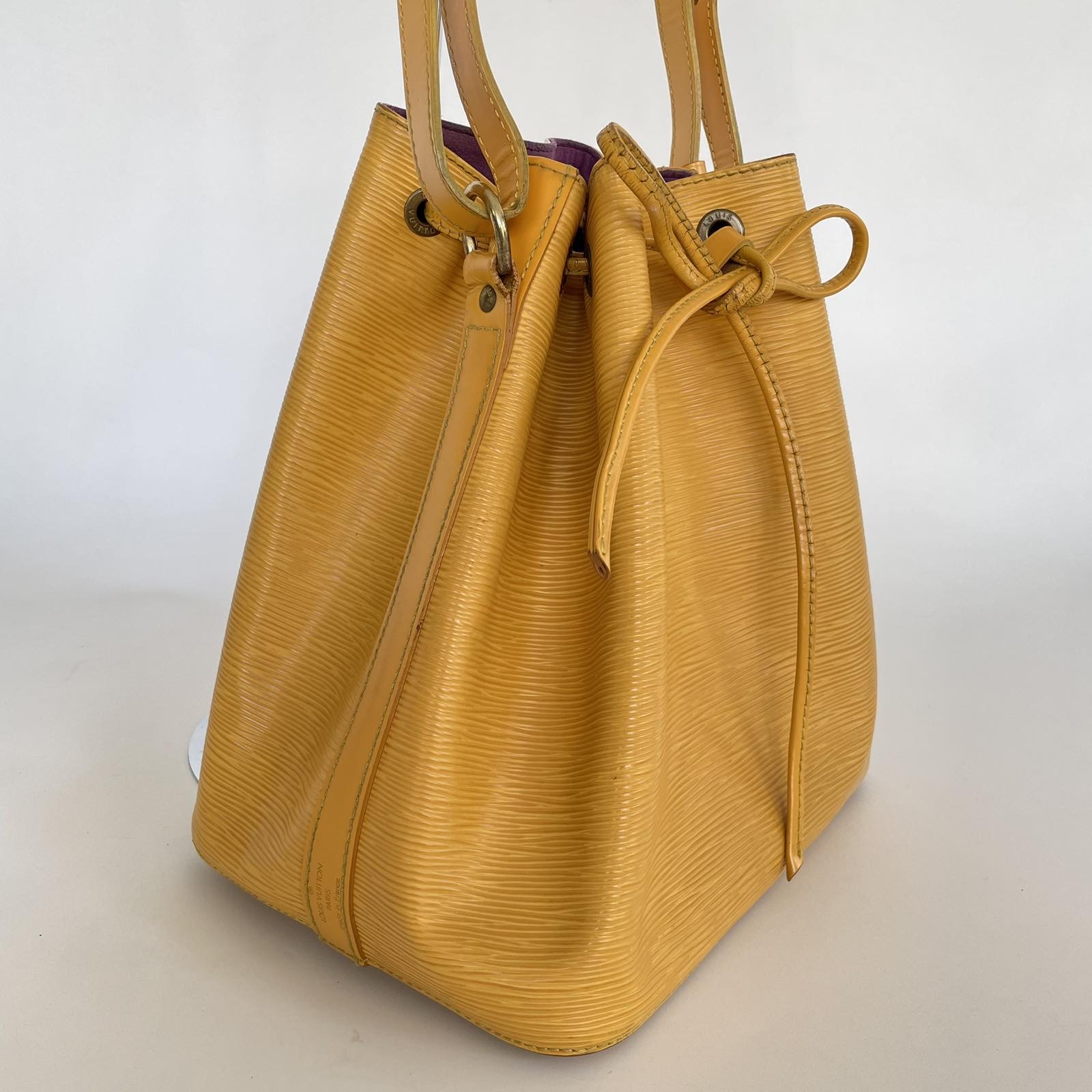 Yellow Louis Vuitton Epi Petit Noe Bucket Bag, AmaflightschoolShops  Revival