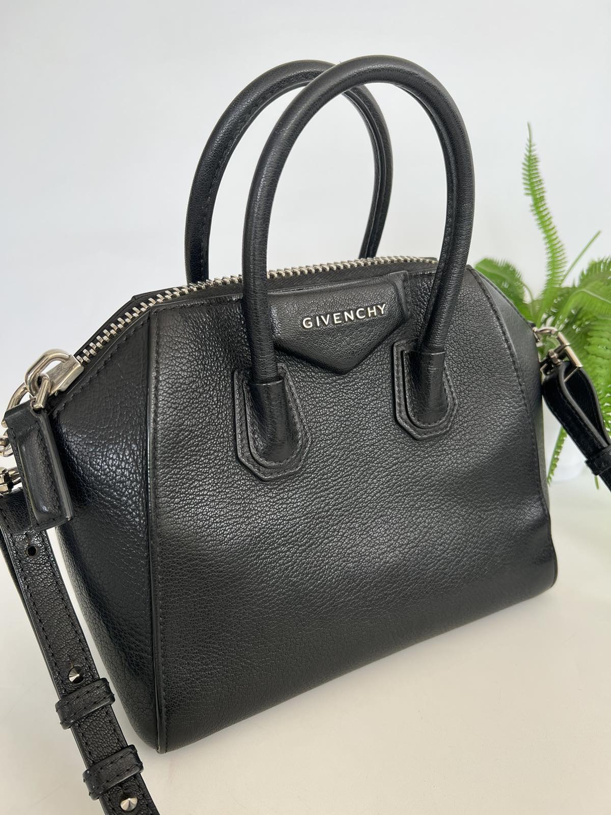 Givenchy Antigona Black Mini Silver Hardware. Made in Italy. With long  strap, swatch & tag ❤️ - Canon E-Bags Prime