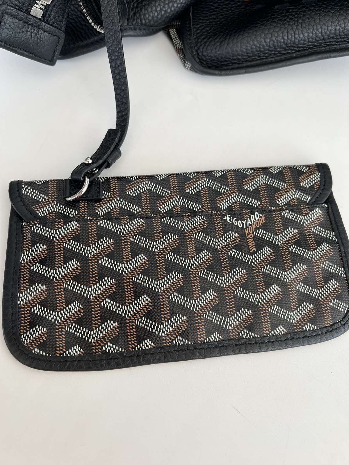 Goyard Black Sac Hardy. Made in France. With pouch ❤️