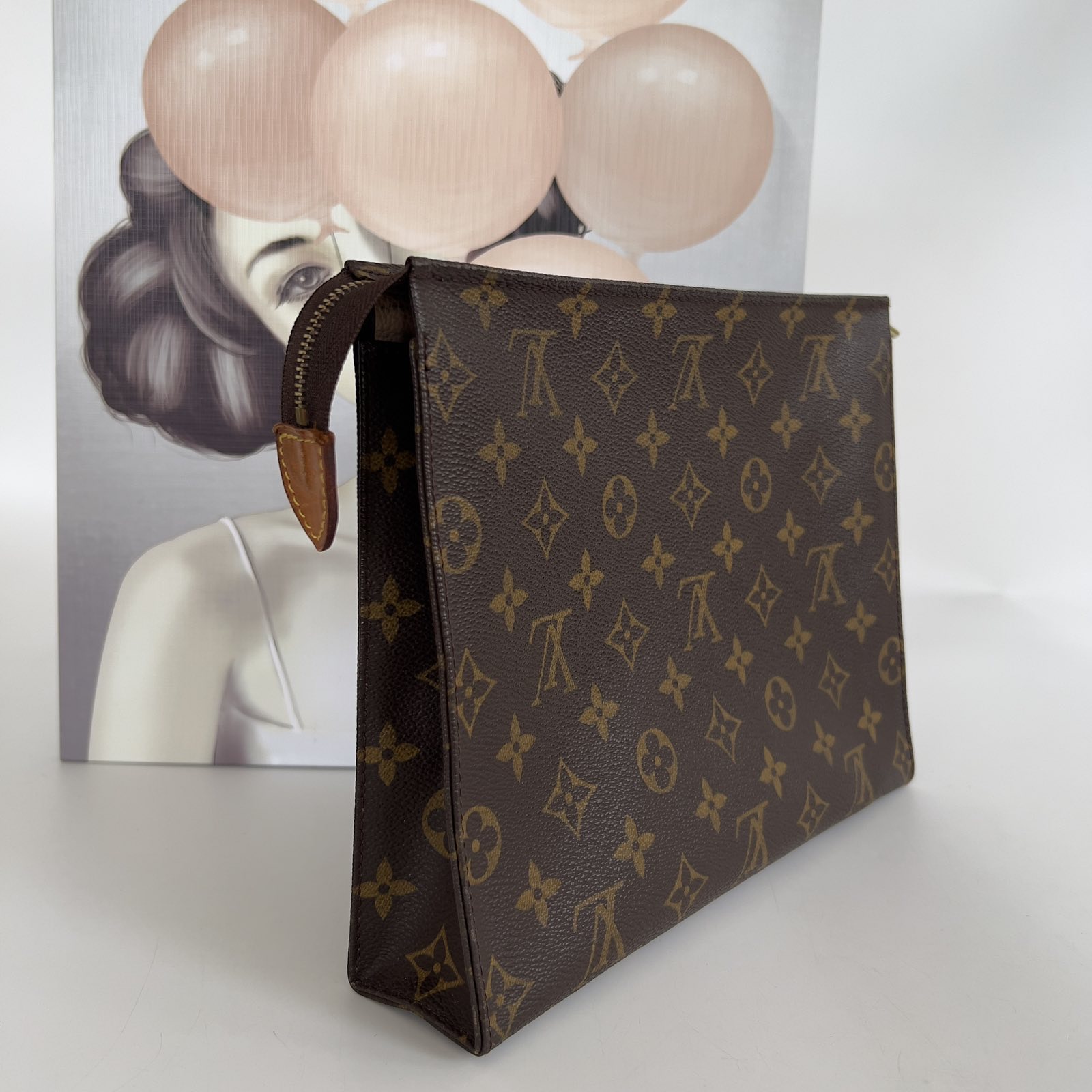 Louis Vuitton Monogram Canvas Toiletry Pouch. Microchip. Made in