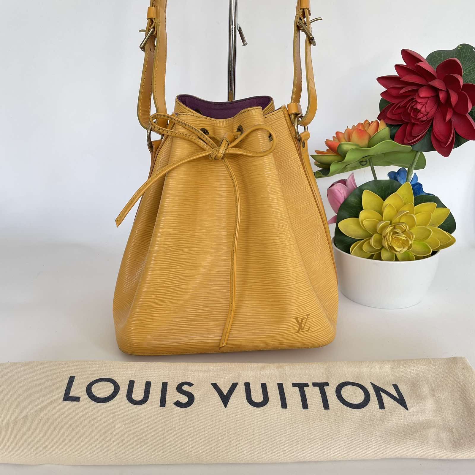 Louis Vuitton Papillon Trunk Epi Yellow in Epi Leather with Silver