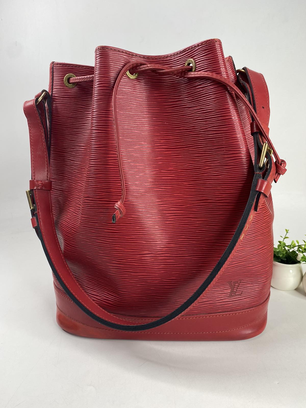 Red Louis Vuitton Epi Tricolor Noe Bucket Bag – Designer Revival