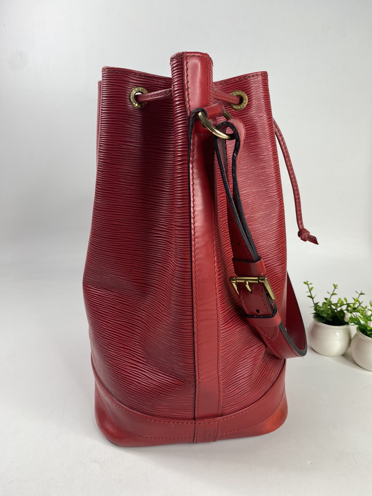 Red Louis Vuitton Epi Tricolor Noe Bucket Bag – Designer Revival