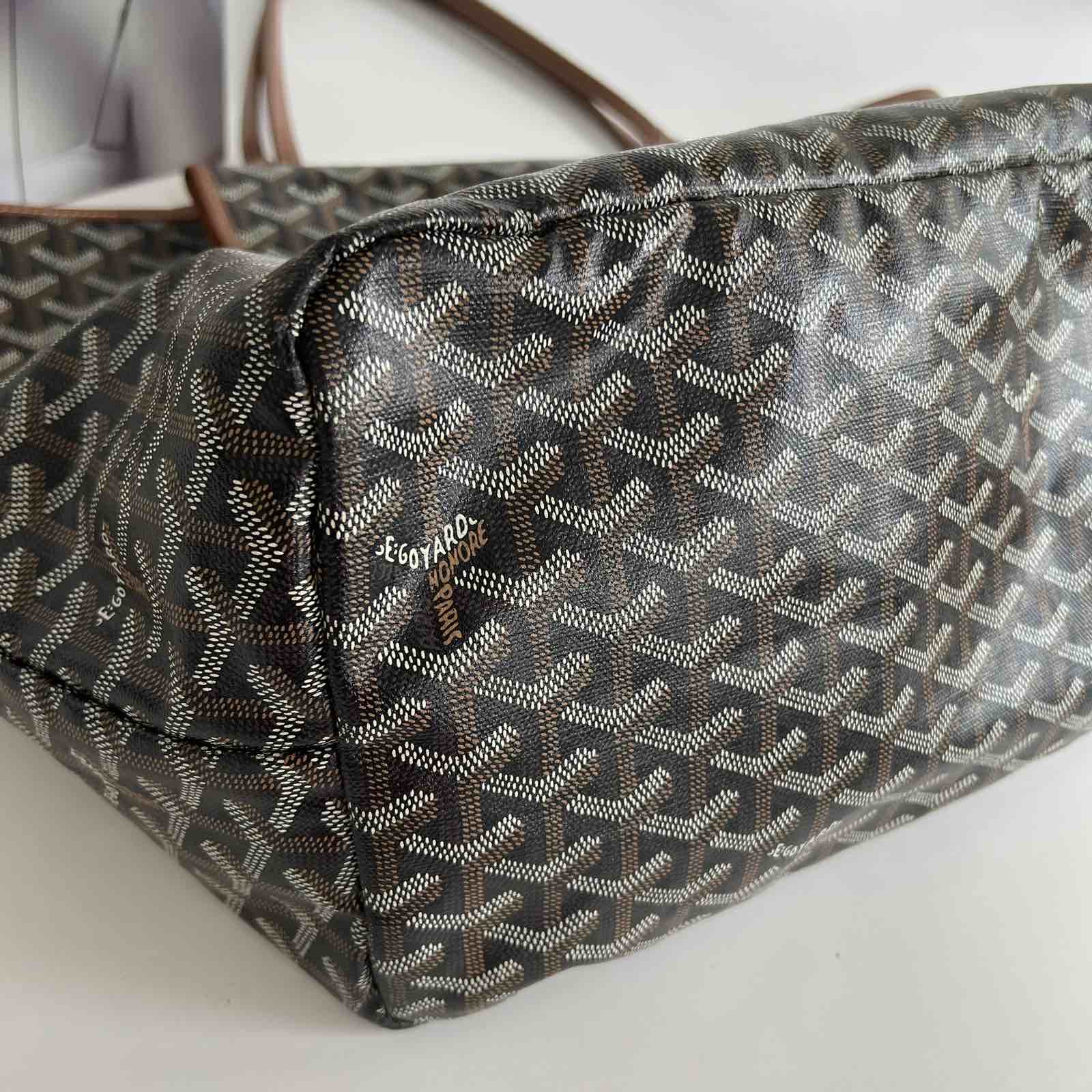 SOLD/LAYAWAY💕 Goyard St. Louis Black PM. Made in France. With pouch,  dustbag & certificate of authenticity from ENTRUPY ❤️