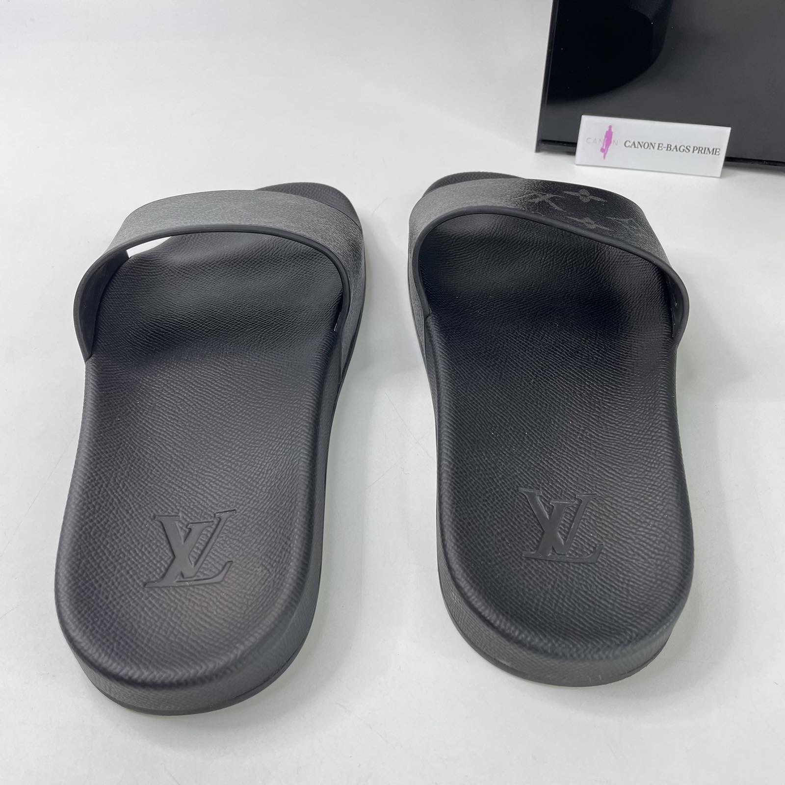 Louis Vuitton Monogram Eclipse Slides Size 26 cm. With certificate of  authenticity from LEGIT GRAILS ❤️