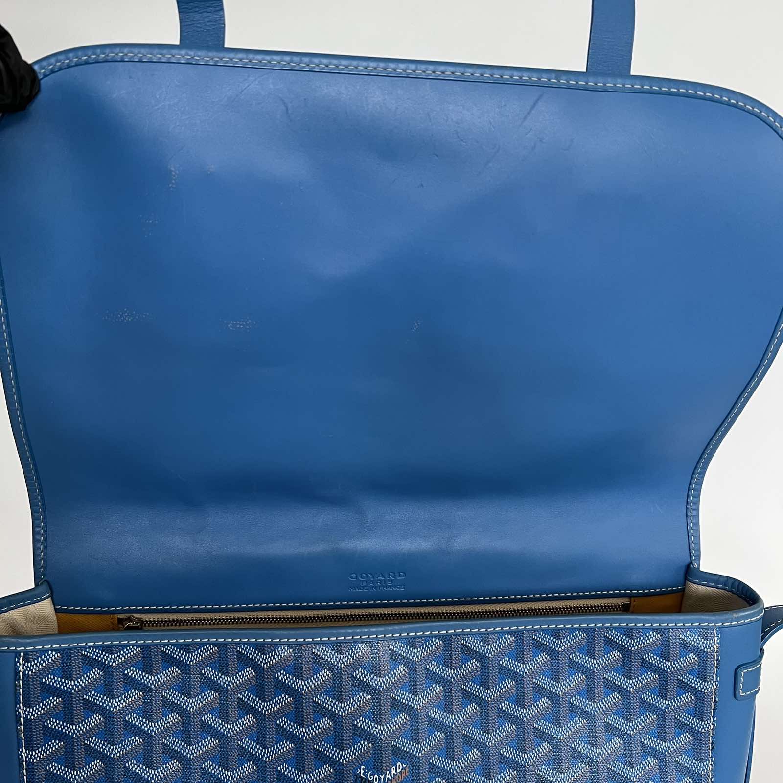 Goyard Blue Goyardine Urbain Messenger Cross Body Shoulder Bag