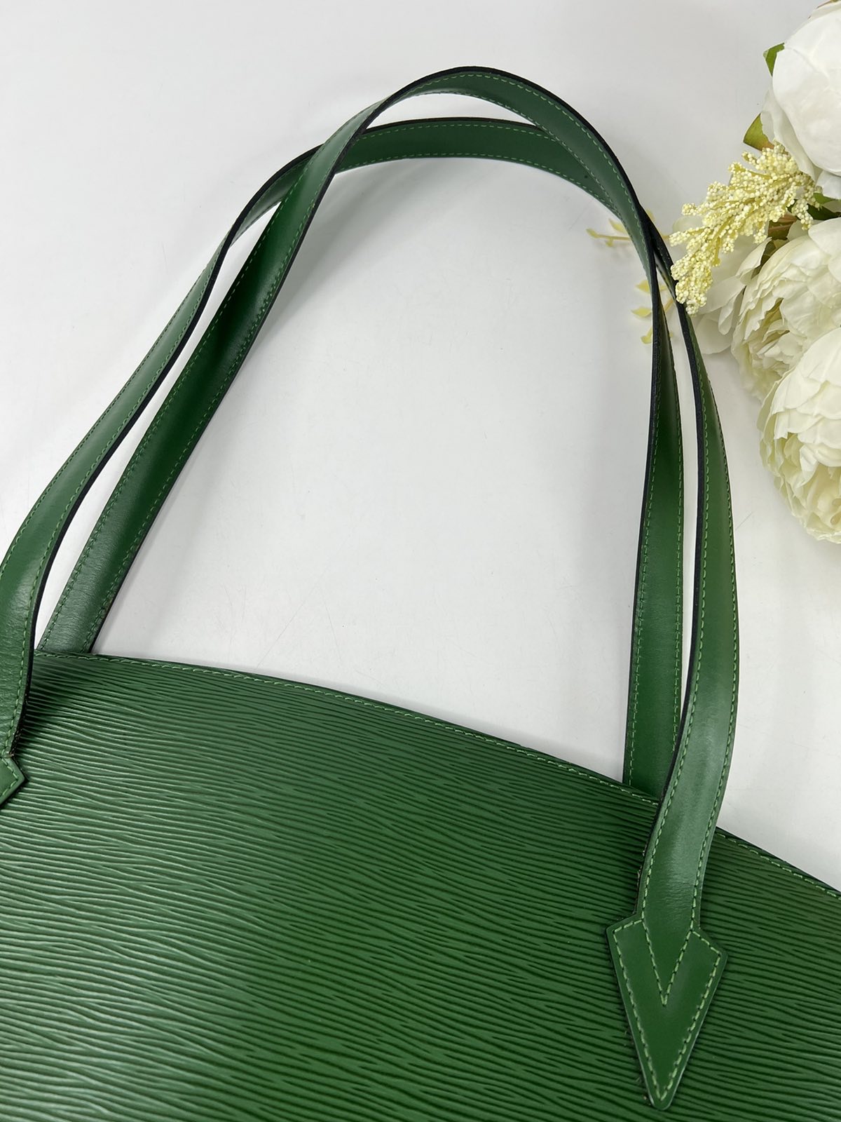 Louis Vuitton Borneo Green Epi Leather Saint Jacques GM Bag Louis