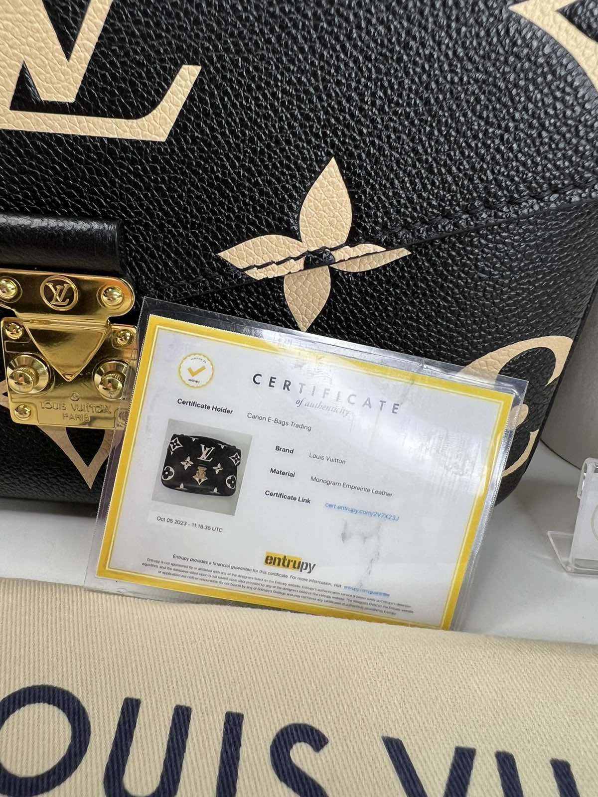 Louis Vuitton Metis Empreinte Bicolor. Microchip. Made in France. With  receipt, care card, dustbag, paperbag, box & certificate of authenticity  from ENTRUPY ❤️ - Canon E-Bags Prime