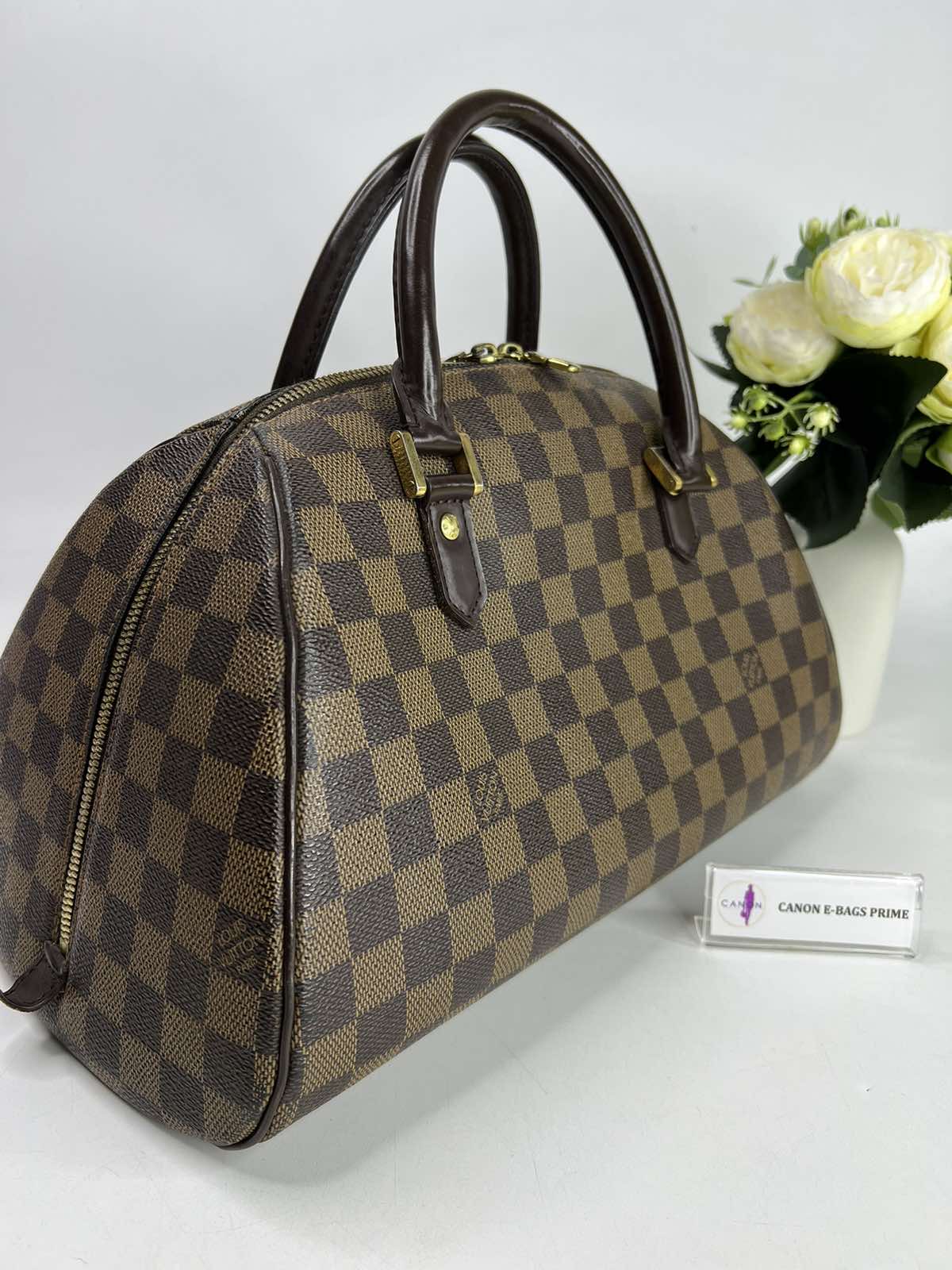 Authentic Louis Vuitton Damier Ebene Ribera MM Prowned DC CA0015