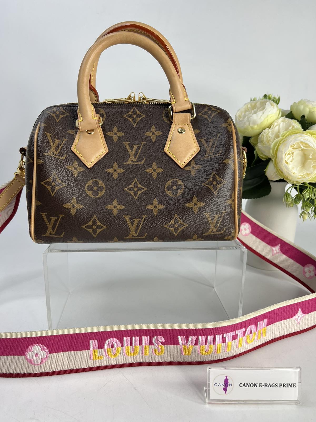 LV Speedy Nano Vase - Original Rose