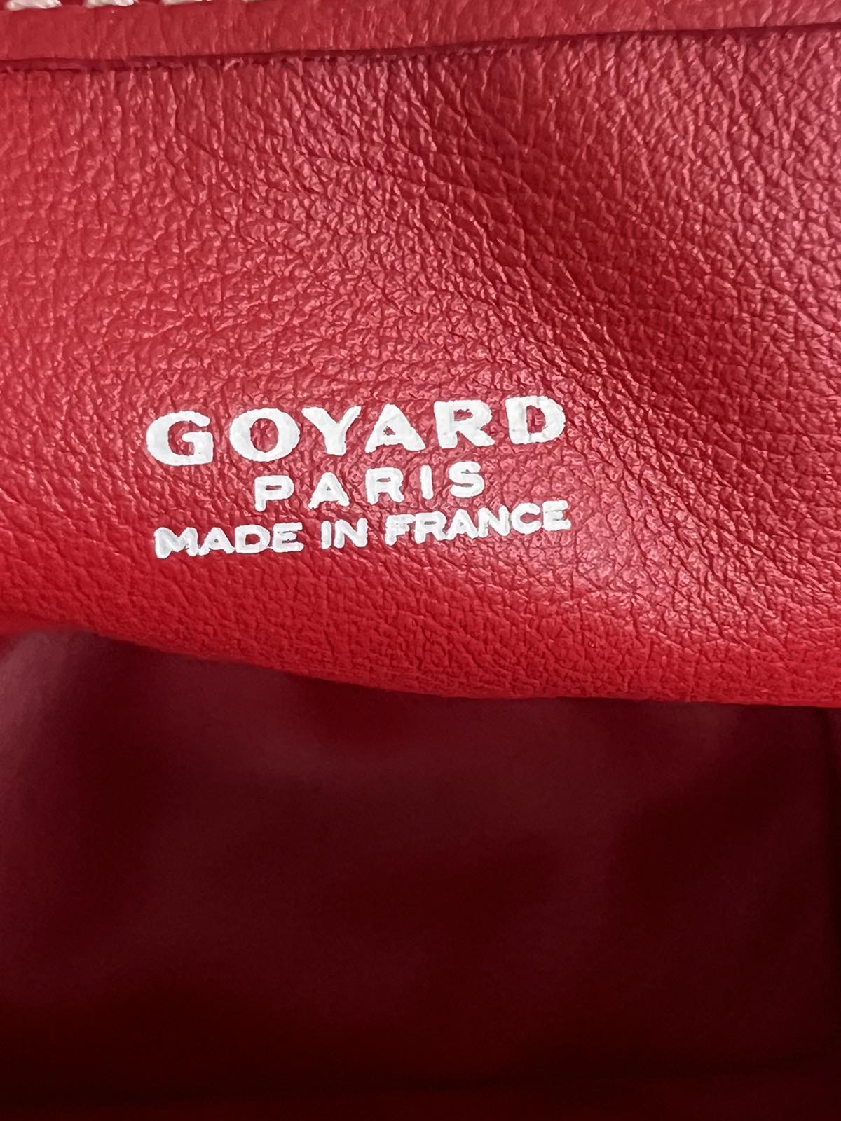 Goyard Red Mini Anjou. Made in France. With pouch, care card, dustbag,  paperbag & certificate of authenticity from ENTRUPY ❤️
