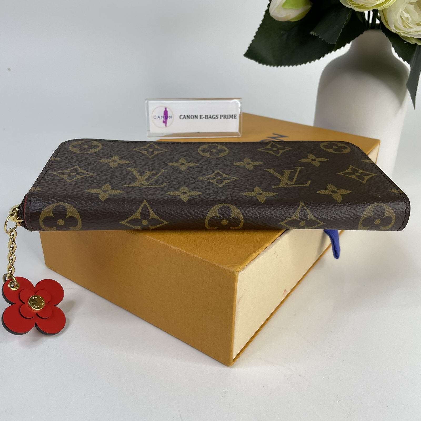 Louis Vuitton Monogram Blooming Flower Clemence Wallet Red Interior. DC:  GI3148. Made in Spain. With dustbag, box, paperbag & certificate of  authenticity from ENTRUPY ❤️ - Canon E-Bags Prime